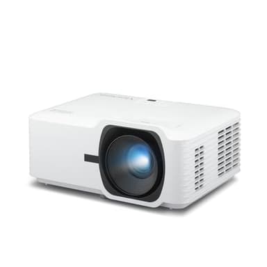 ViewSonic T400W Laser Beamer, 4000 ANSI Lumen, WXGA 1280x800, Laser Projektor mit 30.000h Lebensdauer, Kontrastverhältnis 3.000.000:1, Bildgröße bis 300 Zoll, HDMI x2, H/V Keystone, 3W Lautsprecher