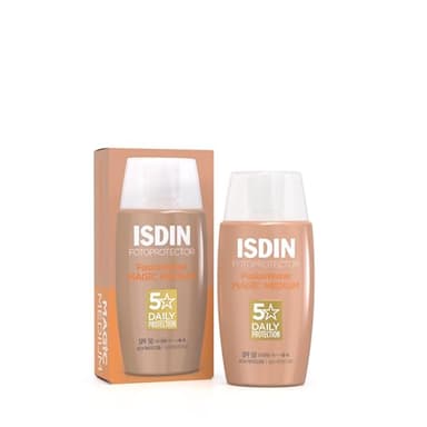 ISDIN Fusion Water Magic Color Medium LSF 50 - Getönte Sonnencreme Gesicht - Natürliche Abdeckung & Ebenmäßiger Teint - Spendet Feuchtigkeit, Ultraleicht, 50ml