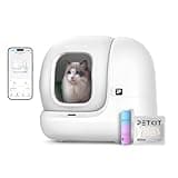 PETKIT Pura Max 2 Selbstreinigende Katzentoilette, 76L Katzenklo Selbstreinigend,xSecure,Geruchsbeseitigung,App-Steuerung,Große Fassungsvermögen,für Mehrere Katzen（Deo und Sandkissen Frei, mit N50）