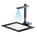 CZUR Shine Ultra 13MP Scanner A3, tragbarer Dokumentenscanner, faltbarere Buchscanner, Dokumentenkamera Visualizer mit OCR 180+ Sprache, Stufenloses Fülllicht, Schnell-Scanner für Windows & macOS