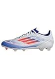 adidas Unisex F50 League Football Boots Firm Ground Fußballschuhe, Cloud White/Solar Red/Lucid Blue, 45 1/3 EU