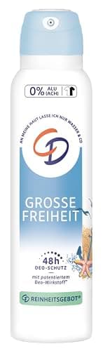 CD Deo Spray Große Freiheit | Zuverlässiges Deospray | ohne Aluminium | für 24 Std Schutz | Frischegefühl mit aquatischem Duft |150 ml