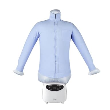 Ardes ARMST02D Automatischer Hemdenbügel BLOWY D Bügelpuppe zum Trocknen und Bügeln von T-Shirts, Blusen, Vertikalbügeleisen 2 in 1 Trocknet faltenfrei mit 4 Gewichtsclips, Timer und Digitalanzeige