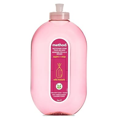 method Bodenreiniger, Reiniger für strahlenden Glanz auf Böden, frischer Rhabarberduft, gründliche Reinigung, 1 x 739 ml