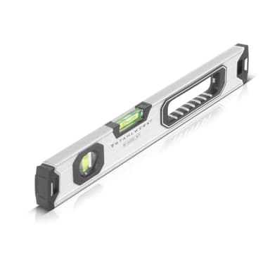 STAHLWERK Wasserwaage W-400 ST aus Aluminium mit 400 mm Länge magnetische Richtwaage | Magnet-Wasserwaage | Aluminium-Wasserwaage