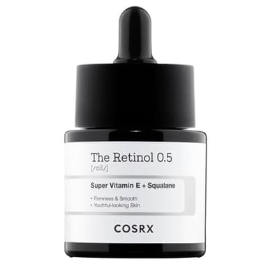COSRX Retinol 0,5 Gesichtsöl gegen Falten & feine Linien mit reinem Retinol für mehr Hautelastizität & Lifting, straffende & glättende Pflege, Anti-Flecken, intensive Nachtpflege, Korean Skincare 20ml