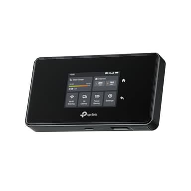 TP-Link M8550 5G LTE Mobiler WLAN Router – Bis zu 3,4 Gbit/s, Tri-Band Wi-Fi 6E, Nano-SIM-Karten Slot, Gigabit WAN/LAN, 4680 mAh Akku, Touchscreen, Wireguard, bis zu 32 Geräte