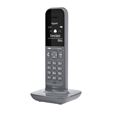 Gigaset CL390HX - Design DECT-Mobilteil mit Ladeschale - Fritzbox-kompatibel - Schnurloses Telefon für Router und DECT-Basis - 2 Akustik-Profile, grau [Deutsche Version] [Ohne Basis]