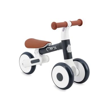 Momi Kinderlaufrad DEX für Mädchen und Jungen im Alter von 1 bis 3 Jahren, klappbarer Rahmen, höhenverstellbarer Sattel, pannensichere Kunststoffräder, wiegt nur 2 kg