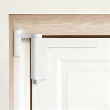 MARIE Türschließer ohne Bohren, Türschließer Automatischer für leichte Innentüren, Minitürschließer für DIN links/rechts schließende Zimmertüren, Ganzmetallische, Längere & leisere Lebensdauer (Weiß)