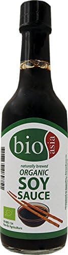 BIOASIA Bio Sojasauce, aus ausgewählten, nicht gentechnisch veränderten Sojabohnen, vegan, halal (12 x 150 ml)