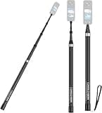 Unsichtbarer Selfie-Stick aus Kohlefaser, 3 m verlängerte, super lange Stange, kompatibel mit Insta360 X4 X3 ONE X2, ONE R, ONE X, ONE GO 3S 3 2 Action 360 Kamera (43,2 bis 299,7 cm)