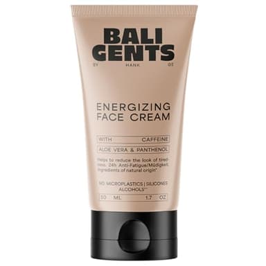 BALI GENTS Energizing Face Cream – Vitalisierende Gesichtscreme für Männer – Feuchtigkeitsspendende Herren Gesichtscreme mit Koffein und Aloevera – Antioxidans Gesichtspflege – 50ml