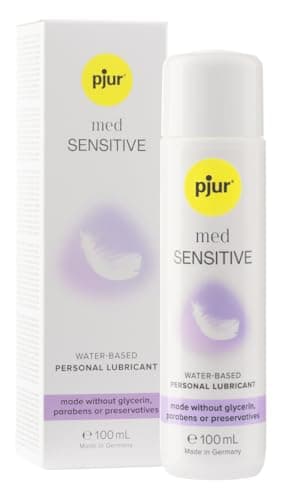 pjur med SENSITIVE (100ml) - Medizinisches Gleitgel auf Wasserbasis - komplett ohne Zusätze - für sehr sensible Schleimhäute