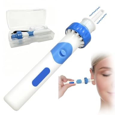 Oroclear Ohrenschmalz-Sauger, Ohrenreiniger Entferner, Ohrenschmalz-Reiniger, Sicheres Und Weiches Ear Cleaner mit 2 Waschbaren Ersatzköpfen, für Erwachsene, Kinder und ältere Me (Basic-a)