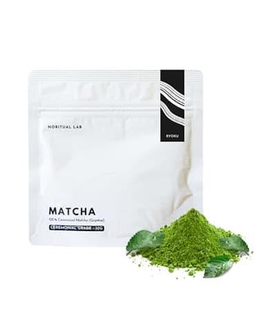 Ceremonial Matcha Ryoku - Reines Grüntee-Pulver aus Japan - Original Japanischer Tee der Ersten Ernte - 100% Natürlich & Laborgeprüft - 30g