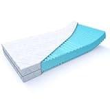 MSS e.K. Aqua Deluxe - 7 Zonen Wellness Kaltschaummatratze - 130 x 200 x 21 cm (Kernhöhe 19 cm) - Härtegrad H4 & H5 - Matratze Wendematratze Kaltschaum Oeko-TEX