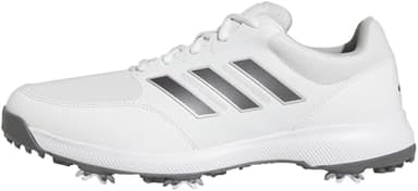 Adidas Herren Tech Response 3.0 Wide Golf Shoes, Cloud White/Dark Silver Metallic, 42 EU