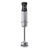 Arendo - Stabmixer 1000 Watt Edelstahl - vierflügeliges Messer - Pürierstab - stufenlose Geschwindigkeitsregelung - Turbotaste - abnehmbarer Mixfuß - GS zertifiziert