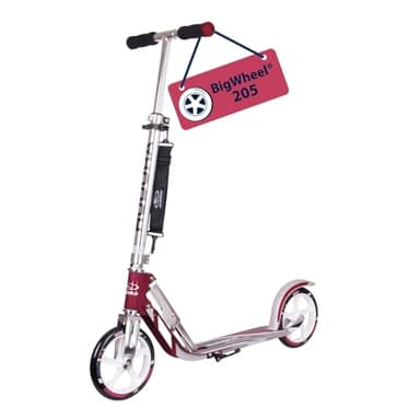 HUDORA BigWheel 205 Scooter - Stabiler Aluminium-Roller - Höhenjustierbarer & zusammenklappbarer Cityroller mit Ständer - Sportlicher Kinder- & Erwachsenenroller für bis zu 100kg