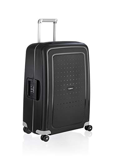 Samsonite S'Cure - Hartschalenkoffer 69 cm Mittelgroß - Trolley Koffer mit 4 Rollen, TSA-Schloss, Leicht - 79 L - Schwarz (Black)