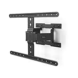 Hama Ultra-Slim TV Wandhalterung für 37"–90" (ultraflache TV-Halterung schwenkbar, neigbar, TV-Arm ausziehbar 27cm, Fernseh-Halter super-slim 2,3cm; bis VESA 600x400 u. 50kg, m. Fischer-Dübel) schwarz