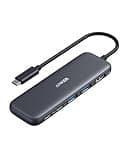 Anker USB C Hub, 332 USB-C Hub (5-in-1) mit 4K-HDMI-Display, 5 Gbit/s Datenanschluss und 2 USB-A-Anschlüssen für MacBook Pro, Air, Dell XPS, Lenovo Thinkpad, HP Laptops und mehr