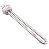 DERNORD 12V 100W 1 Zoll BSP Tauch-Wasser-Heizelement DN25 Edelstahl Gewinde-Tauchwasser-Heizkörper U-Typ