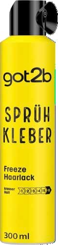 got2b Haarlack Sprüh Kleber Halt 6 (300 ml), 72 h Haarspray für ultra starke Haarstylings, ohne zu verkleben oder auszutrocknen, fixiert bis zur nächsten Haarwäsche