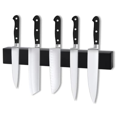 VFANDV Magnetleiste Messer, 30cm Edelstahl Messerhalter Magnetisch Kann ohne Bohren installiert Werden, Magnetleiste Selbstklebend für Utensilien & Werkzeuge