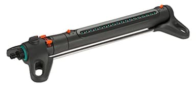 Gardena Viereckregner AquaZoom L: Regner zur Bewässerung von Flächen von 28-350 m², Reichweite 7-21 m, Sprengweite 4-17 m, integrierter Metallfilter (18714-88)