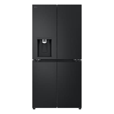 LG GML861EPPE Side by Side Slim Kühlschrank, Klasse E, 506 L, Multi-Door Kühlschrank mit Gefrierfach, Eis-, Crushed Ice- Wasserspender mit UVnano, Total NoFrost, Smart Inverter Kompressor, Wi-Fi