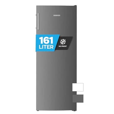 Heinrich´s Gefrierschrank 161L Volumen, Freezer, No-Frost Schutz, 3x Gefrierschubladen, 2x Schubfächer, LED-Display, wechselbarer Türanschlag, Alarmfunktion, Temperatur: -14°C~-22°C, Heinrich´s (inox)