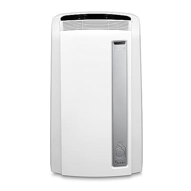De'Longhi PAC AN112 Silent Mobiles Klimagerät (Klimaanlage, Luft-Luft System, Max. Kühlleistung 2,9 kW/11000BTU/h, Separate Entfeuchtungsfunktion, Geeigent für Räume bis zu 110 m³) [EEK A+],Weiß