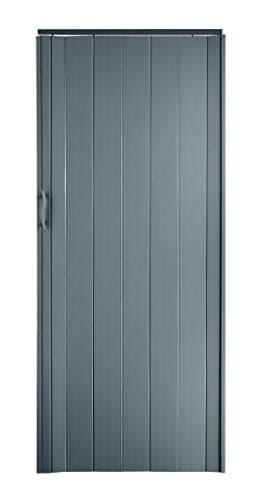 h&s Falttür/Schiebetür Grau H. 202 cm B. bis 84 cm Neu mit Doppelwandprofil 0,7 cm