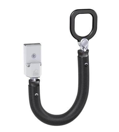 BASI | Türkette mit Kratzschutz | mit Überwurftring für Drücker | Stahlkette mit Ummantelung | Türsicherung für Wohnungstür Haustür | Zusatzsicherung | Einbruchschutz