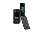 Nokia unlocked, 2660 Flip, 2,8-Zoll-Display, große Tasten, toller Sound, Zoom-UI, Notfall-Taste, Drehfunktion zur Anrufverwaltung, Kamera hinten - Schwarz