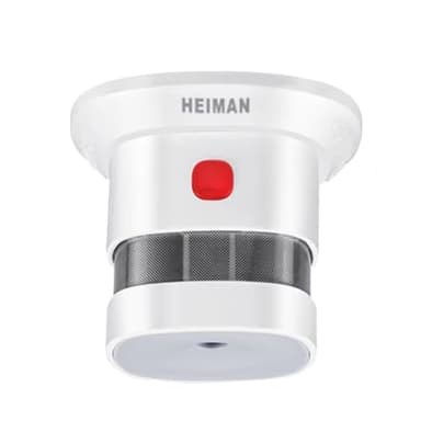 Haozee Rauchdetektor Zigbee,Erfordert Zigbee HUB, Unterstützt Zigbee2mqtt Home Assistent,2,4GHz hohe Empfindlichkeit Sicherheit,85 DB Alarmklang,Batteriebetrieben