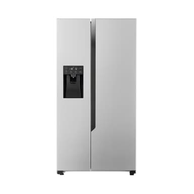 LG GSM32HSBEH, Klasse E, 562 L, Side-by-Side Kühlschrank, Total No Frost, Eis-, Crushed Ice- und Wasserspender, Wassertank, Express Cooling, 91,0 x 69,3 x 178,6 cm, Silber