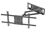 TV Wandhalterung mit 650mm Langem Arm WHYFONE Fernsehhalterung Wand Schwenkbar Halterung Volle Bewegung Neigbar Drehbar Ecke Halter für 32-70 Zoll Flach&Curved Fernseher bis zu 35kg, VESA 600x400mm