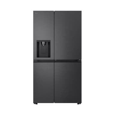 LG GSJC40EPPE Side-by-Side Kühlschrank mit Gefrierfach – Door-in-Door Funktion, Festwasseranschluss, Total NoFrost, Modern Flat Door, Matt Schwarz Metallic