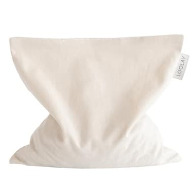 LOOLAY Kirschkernkissen Mikrowelle 20x20 cm – Wärmekissen aus 100% Baumwolle – Kirschkern Kissen Ideal bei Muskelverspannungen oder Menstruationsbeschwerden (beige)