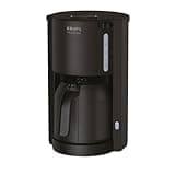 Krups Pro Aroma KM303810| Filterkaffeemaschine 1 Liter Fassungsvermögen | mit Thermokanne | 800 Watt | für 10-15 Tassen Kaffee | schwarz
