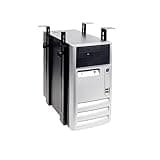 Dataflex Viewgo Computerhalterung - Schreibtisch 32.183 Schwarz, verstellbare PC-Halterung aus Stahl, PC-Halterung unter dem Tisch, horizontale und vertikale Montage mit 35 kg Tragfähigkeit