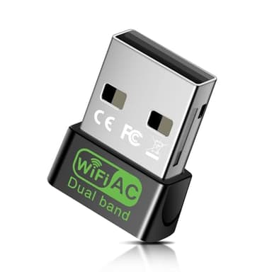USB WLAN Stick AC600 mit Eingebautem Treiber, DualBand 5GHz/2,4GHz, USB WiFi Adapter für PC/Desktop/Laptop