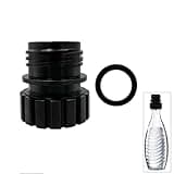 Adapter für Sodastream Kristallglas auf Plastikflasche schwarz