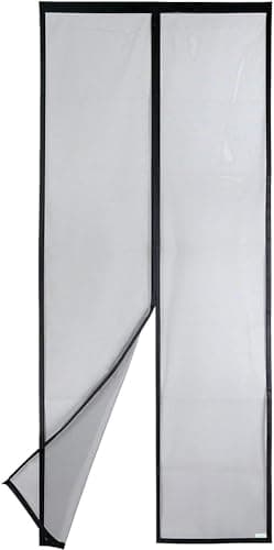 Apalus VP Fliegengitter Tür, Magnet Insektenschutz Balkontür 90x200 cm, 2 x Langlebiger als der Apalus Klassiker, Katzenkrallen Sicher, Stärkere Magneten, 3.8 cm Breites Klettband, Nicht Kürzbar