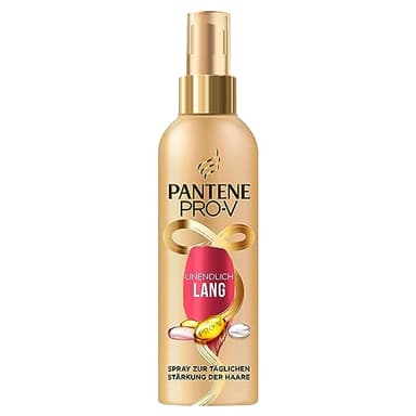 Pantene Pro-V Spray zur täglichen Stärkung der Haare Unendlich Lang (200 ml), Hitzeschutzpray mit Biotin, Niacinamid, Vitamin E & Antioxidantien, Starkes, Geschütztes Haar, verhindert Spliss & Frizz