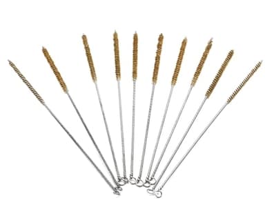Preamer Reinigungsbürste aus Messing-Draht mit 6 mm Durchmesser, Reinigungswerkzeug für Rohre, Flaschen, Rohre, Schweißen, Schlacke und Rostentfernung, Reinigungswerkzeug, 10 Stück