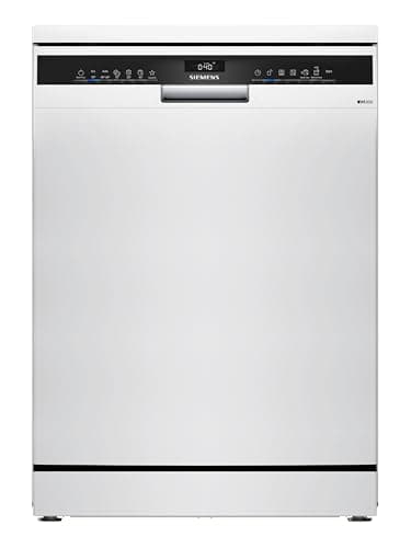 Siemens SN23HW02ME iQ300, Freistehender Geschirrspüler 60 cm, Besteckschublade, Programm-Assistent, Oberkorb höhenverstellbar, Bestätigte Hygieneleistung, Maschinenpflege-Programm, aquaStop, Weiß